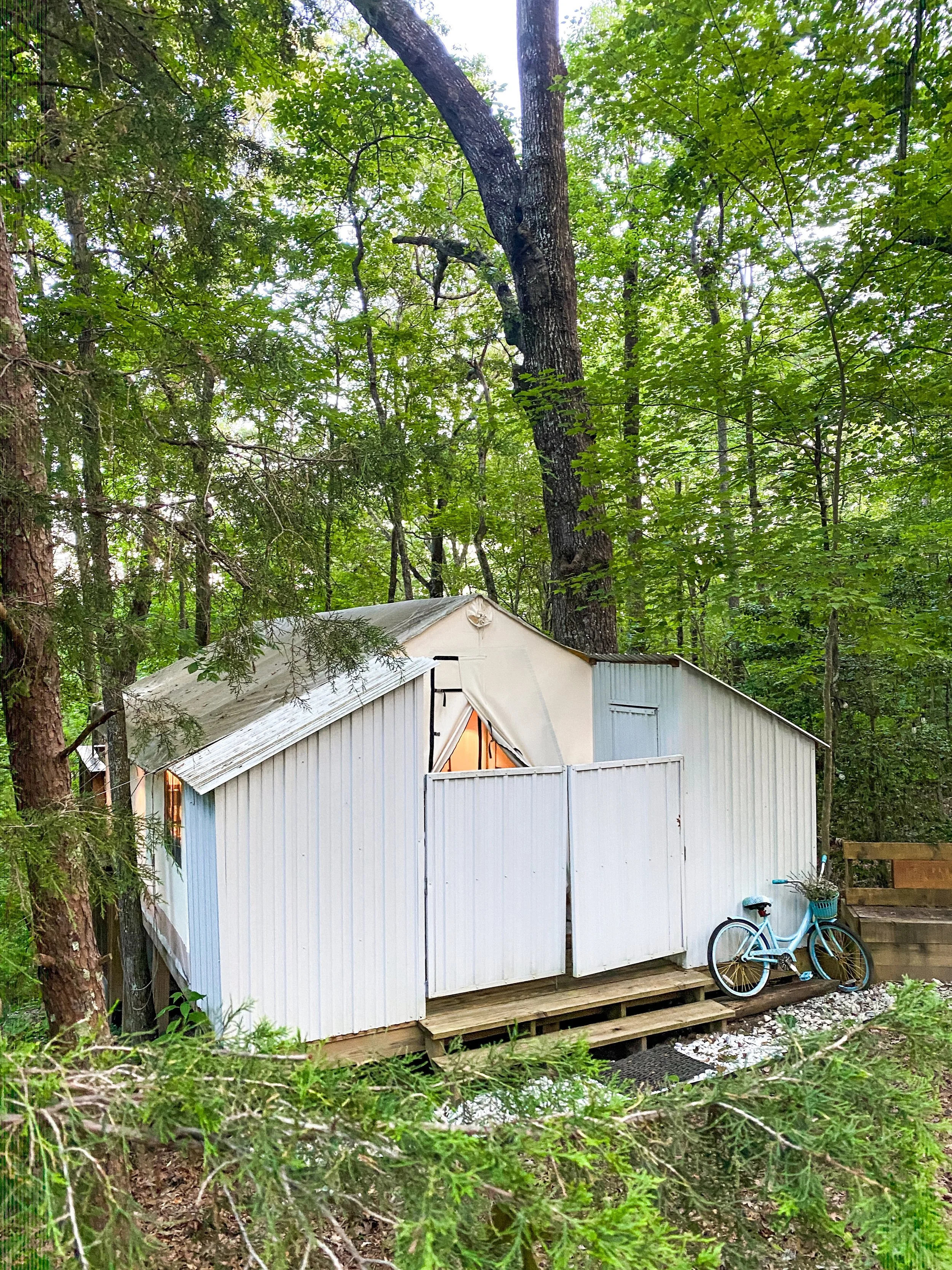 Luxurious Glamping Tent in woods of Signal Mountain, Tennessee